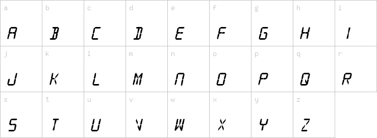 Lowercase characters