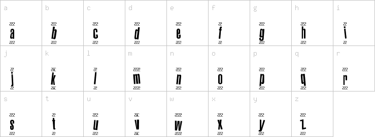 Lowercase characters