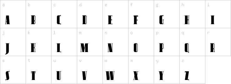 Lowercase characters