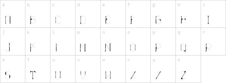 Lowercase characters