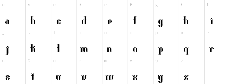 Lowercase characters