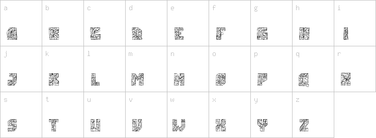 Lowercase characters