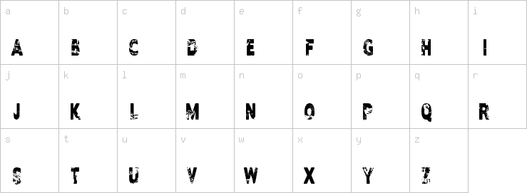 Lowercase characters