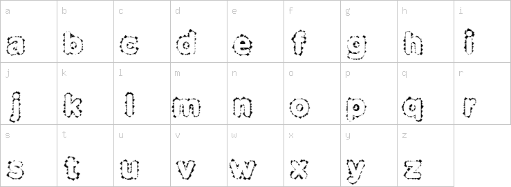 Lowercase characters