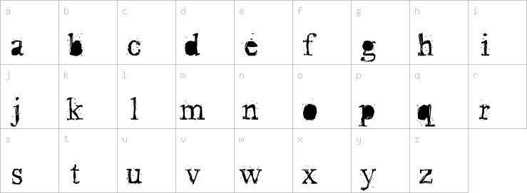 Lowercase characters