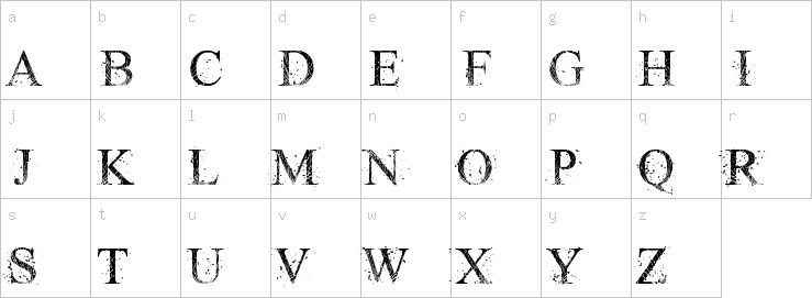 Lowercase characters