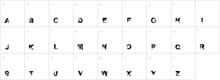 Lowercase characters