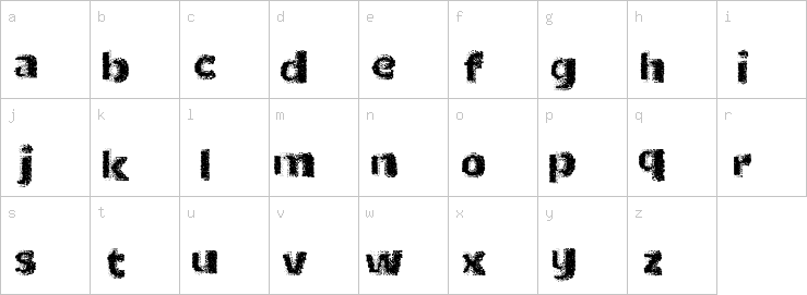 Lowercase characters