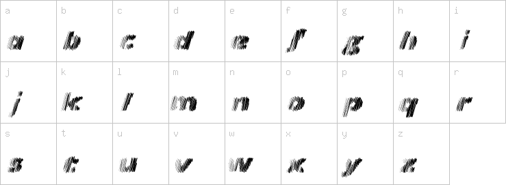 Lowercase characters