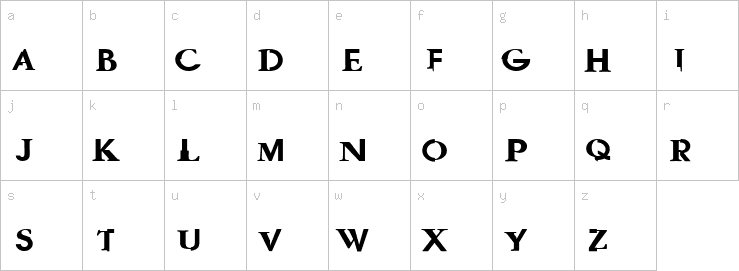 Lowercase characters