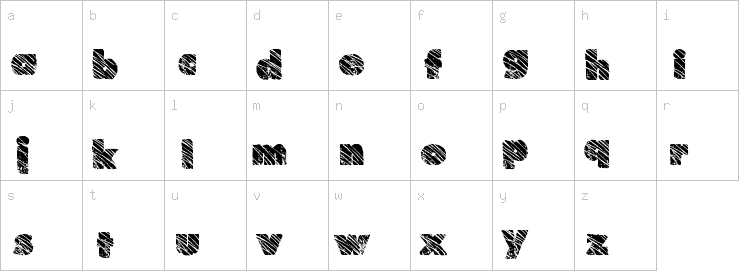 Lowercase characters