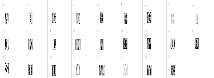 Lowercase characters