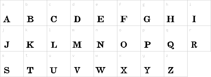 Lowercase characters