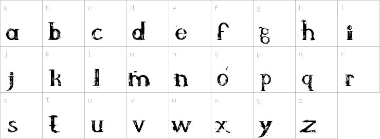 Lowercase characters