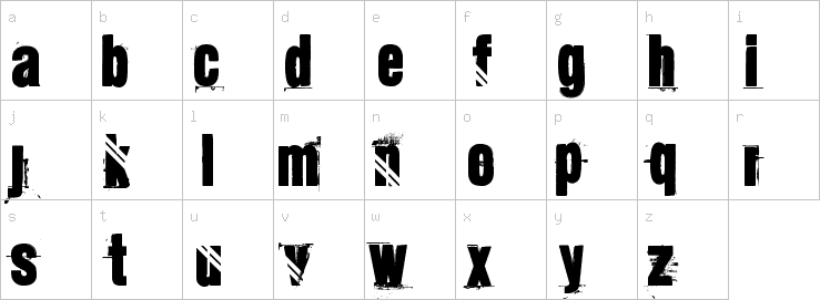 Lowercase characters