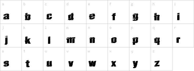 Lowercase characters