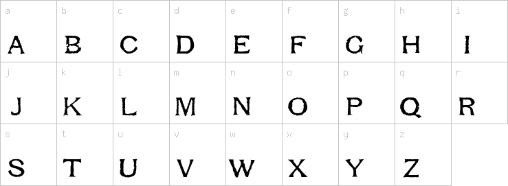 Lowercase characters