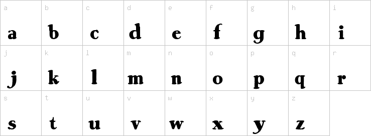 Lowercase characters