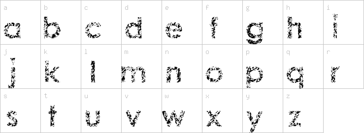 Lowercase characters