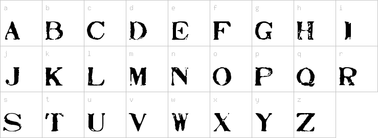 Lowercase characters