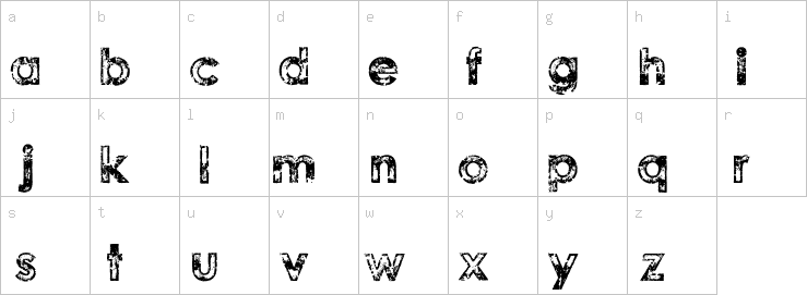 Lowercase characters