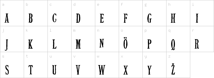 Lowercase characters