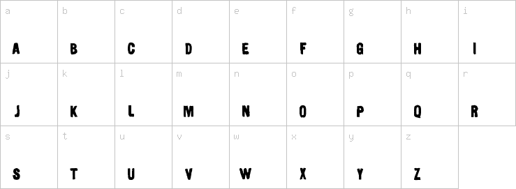 Lowercase characters