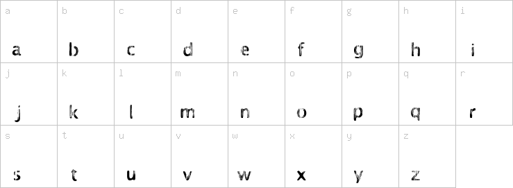 Lowercase characters