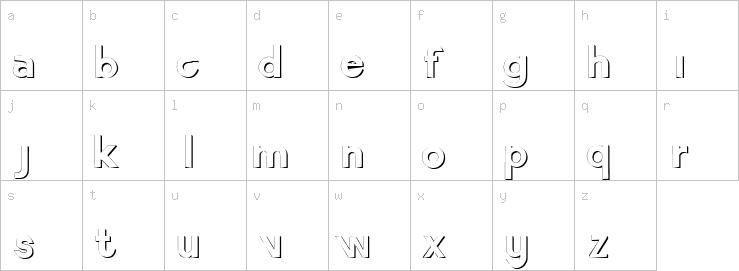 Lowercase characters