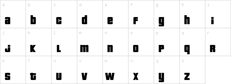 Lowercase characters