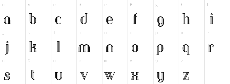 Lowercase characters