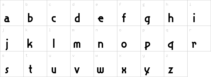 Lowercase characters