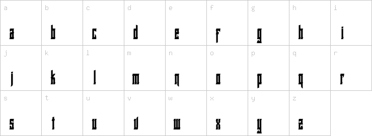 Lowercase characters