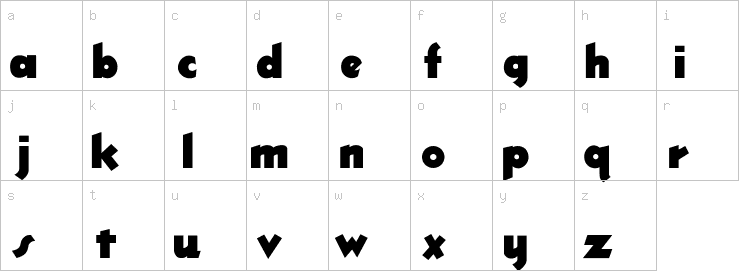 Lowercase characters