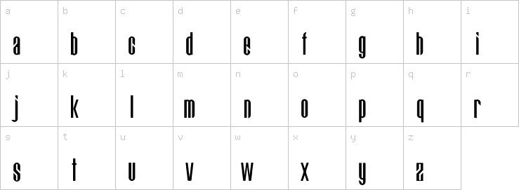 Lowercase characters