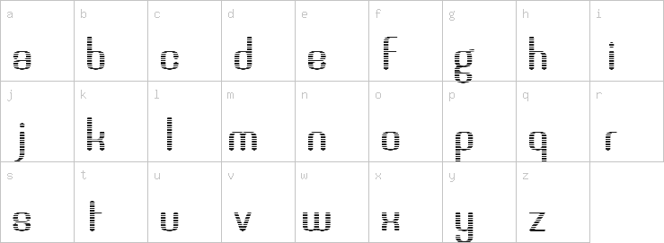 Lowercase characters