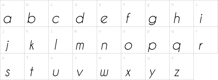 Lowercase characters