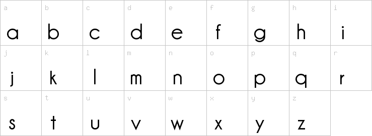 Lowercase characters