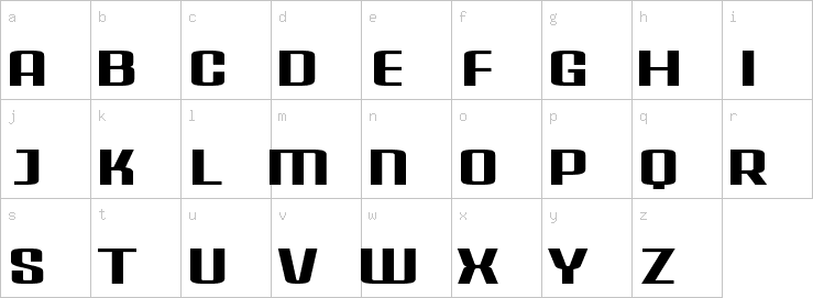 Lowercase characters