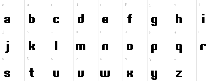 Lowercase characters