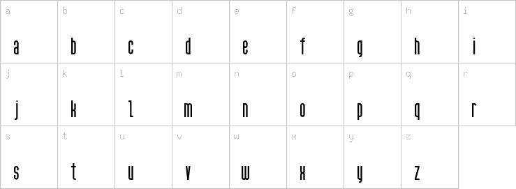 Lowercase characters