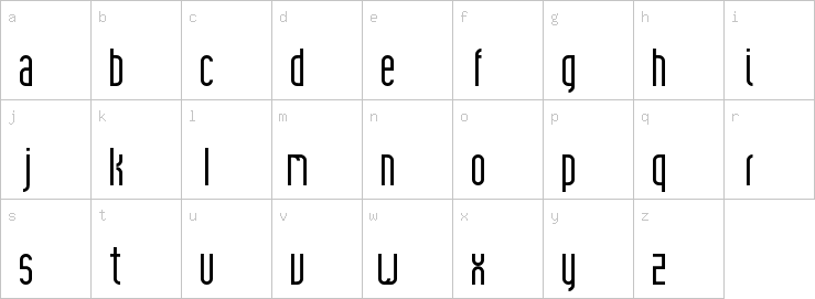 Lowercase characters