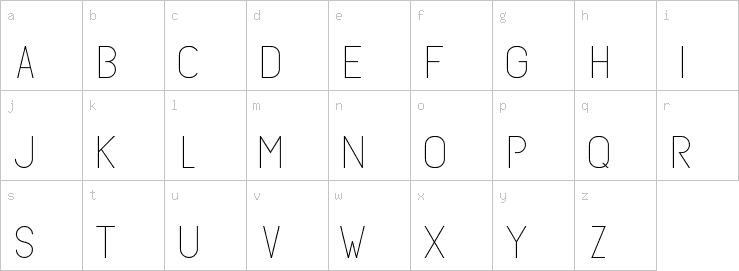 Lowercase characters