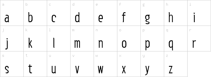 Lowercase characters