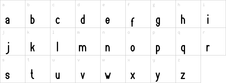 Lowercase characters