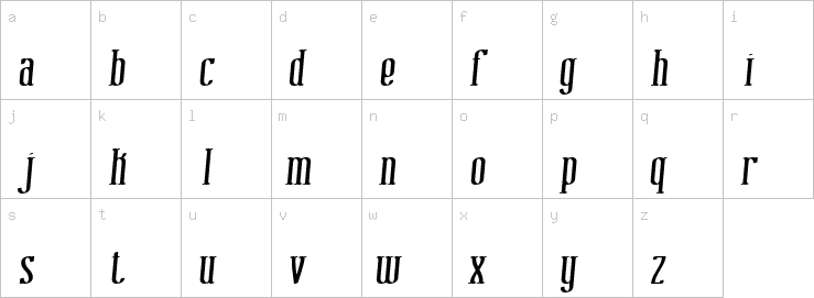 Lowercase characters