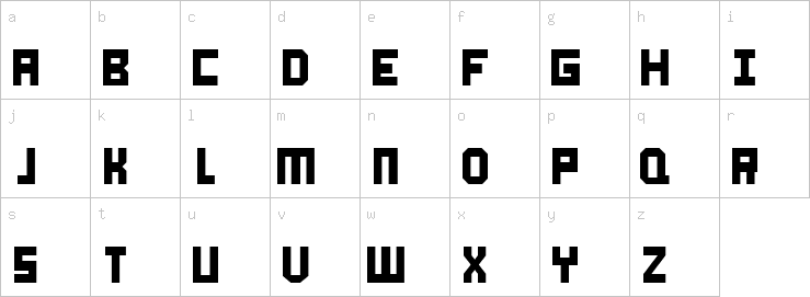 Lowercase characters