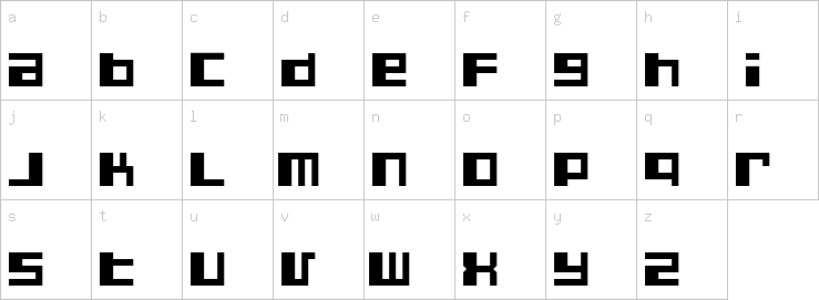 Lowercase characters