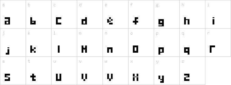 Lowercase characters