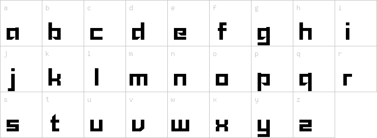 Lowercase characters